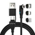 STATIK 360 Pro Magnetic Phone Charger Cables, Magnetic Charger Cable, Magnetic C