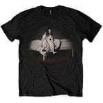 Billie Eilish Men's BILLIETS11MB04 T-Shirt, Black, Extra Large (42"-44")