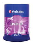 Verbatim 43551 4.7GB 16x DVD+R Matt Silver - 100 Pack Spindle