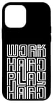 iPhone 12 mini Work Hard Play Hard Inspirational Gaming Cool Quotes Sayings Case