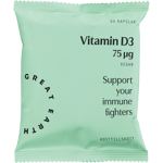 Great Earth Vitamin D3 75 μg 60 kap Refill