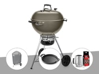 Barbecue à charbon Weber Master-Touch GBS C-5750 57 cm Smoke Grey avec housse, plancha et kit allumage