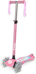 Zinc Superstar Light Up Three Wheeled Scooter - Unicorn Pink/Blue Options, Ligh