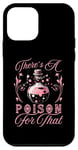 Coque pour iPhone 12 mini T-shirt d'Halloween rose « There's A Poison For That Potion Bottle »