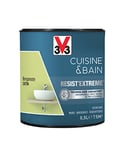 V33 Peinture multi-supports monocouche Cuisine & Bain Resist'Extrême® Satin, Bergamote, 0,5L