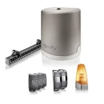 Somfy 1240631 - Motorisation Freevia Line RTS pour portail coulissant - Livrée avec 3 télécommandes Keytis, feu orange, photocellules et 4 m de crémaillère - Fabriqué en France - Compatible app TaHoma