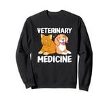 Veterinarian Cute Dog And Cat Veterinary Medicine Sweatshirt