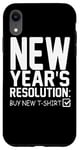 iPhone XR New Year's Resolution Buy New - Funny New Year Case
