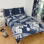 Tottenham Hotspur FC Childrens/Kids Official Patch Football Crest Duvet Set - Double