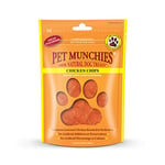 Pet Munchies Chicken Chips Dog Treats, Premium Dog Chews with Natural Real Meat, Low in Fat and High in Protein 100g (Pack of 8)