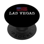 Drapeau de la ville de Las Vegas USA Voyageant US Amérique Town PopSockets PopGrip Adhésif