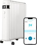 Smart Digital Oil Free Radiator by Black + Decker 2.5KW, Timer BXRA43017GB