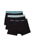 Calvin Klein Trunk 3pk 0000u2662g Homme Trunk, Noir (B- Black, Shade, Slate Turq Wbs), M