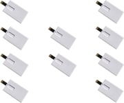 Lot de 10 clés USB 8 Go 16 Go blanc