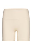 W Lng Rib Biker Sport Shorts Cycling Shorts Cream Adidas Sportswear