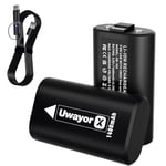 Uwayor Xbox Battery Pack for Xbox Series X, Xbox Series S, Xbox One, Xbox One S, Xbox One X, Xbox One Elite Controller One Battery Pack Black x2