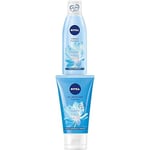 NIVEA routine visage Tonique Fraîcheur, lotion visage et nettoyant pour peaux normales (1x200 ml) et Gel Nettoyant Fraîcheur, gel purifiant et nettoyant visage pour peaux normales à mixtes (1x150 ml)