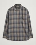 Auralee Superlight Wool Shirt Charcoal Check