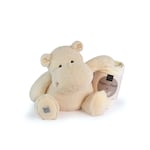 Histoire d'Ours Peluche hippo + plaid VERT