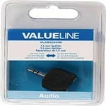 Valueline Aux Audio Headphone Splitter 3.5mm Stereo Jack Plug Socket 2 Outputs