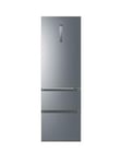 Haier Htw5618Enmg 60/40 Total No Frost Fridge Freezer, E Rated With Wifi - Silver
