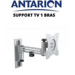 Support TV articulé 1 bras en aluminium