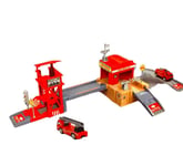 Kids 2 Fire Rescue Truck Station Parking Lot PlaySet Garage Vehicle Creative Toy