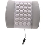 Gris Voiture ÉLectrique Massage Lombaire Coussin Vibration Soins de Santé Pad Doux Dos Soutien Coton Soulagement la Douleur Portable Maison Chaise