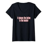 Womens It Places The Lotion in the Basket - pop culture true crime V-Neck T-Shirt