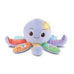 VTech - Lila, Lumi Pieuvre Musicale, Peluche à Câliner Interactive et Musicale, Jouet d'Éveil Sensoriel, Chansons et Sons de l'Océan, Cadeau de Naissance Bébé Dès 3 Mois - Contenu en Français