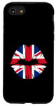 iPhone SE (2020) / 7 / 8 Union Jack Flag Lips British Isles GB Great Britain Flag Lip Case