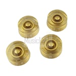 Musiclily 4Pcs Metric Plastic Speed Control Knob For Les Paul Guitar Gold