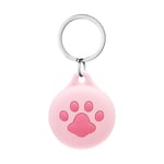 AXFEE Étuis pour Apple AirTag, Silicone Airtag Porte Clé, Anti-Chute Anti-Rayures Portable AirTag Étuis de Protection en Cuir Locator Tracker pour Clés, Enfants, Animaux (Airtag non inclus)