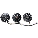 Ventilateur de remplacement de carte de fouling pour Asus,GeForce,RTX2060,2060S,2070,ROG,STRIX,OC,T129215SH,T129215SL, - Type set of three fans