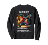 Witch Chasing Hansel & Gretel Sarcastic Funny Fairytale Fun Sweatshirt