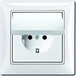 10 stk Basic55 Stikkontakt Schuko matt hvit IP44 20 B-A0399797