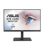 ASUS VA24EQSB - Ecran PC 23,8" FHD - Dalle IPS - 16:9-75Hz - 5ms - 1920x1080-300cd/m² - DP, HDMI, VGA et 2X USB 3.2 - Flicker Free - Filtres de lumière Bleue - Adaptive Sync. - Haut-parleurs