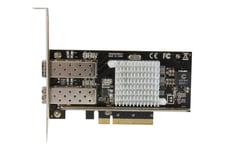 StarTech.com 2-Port 10G Fibernätverkskort med öppen SFP+ - PCIe, Intel Chip - nätverksadapter - PCIe 2.0 x8