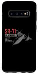 Coque pour Galaxy S10 Avion de reconnaissance américain SR71 Blackbird