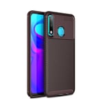 Huawei P30 Lite / New Edition - gummiskal i Borstat Design Kaffe