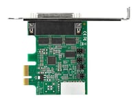 StarTech.com 4-port PCI Express RS232 Serial Adapter Card, PCIe RS232 Serial Host Controller Card, PCIe to Serial DB9 Card, 16950 UART, Desktop Expansion Card, Windows, macOS, Linux - Full/Low-Profile Brackets (PEX4S953) - Adaptateur série - PCIe - RS-23