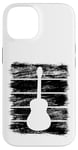 Coque pour iPhone 14 Guitare Esquisse Instrument de musique pour guitaristes