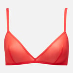 Calvin Klein Unlined Nylon-Blend Triangle Bralette - L