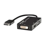 TRIPP LITE DisplayPort to VGA / DVI / HDMI 4K x 2K @ 24/30Hz Adapter Converter - videokonverter