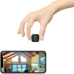 Mini Caméra Espion 4K WiFi Sans Fil pour Bébé Cachée Maison Animal Caméras de surveillance de sécurité d'intérieur avec App Alarme 100 jours Veille PIR Détection Humaine Vision de Nuit Automatique