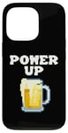 Coque pour iPhone 13 Pro Mug à bière pixelisé Power Up