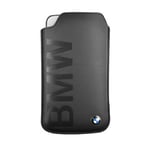 HOUSSE ETUI LOGO BMW EMBOSSE TAILLE L  IPHONE 6 6S NOIR