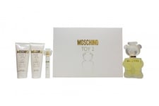 MOSCHINO TOY 2 GIFT SET 100ML EDP + 10ML EDP + 100ML S/G + 100ML B/L. NEW