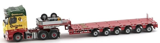 IMC MODELS - Camion 6x4 MERCEDES BENZ Arocs Big Space et remorque 6 essieux N...