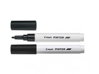 Marker Pilot Pintor Sort Fine - (6 Stk.)